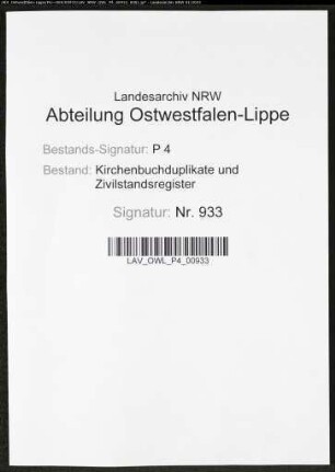 Kirchenbuchduplikat der evangelischen Gemeinde Stiepel, Stadt Bochum (GHT 1831-1864). (Gemeinde: Evangelische Gemeinde (früher lutherisch))