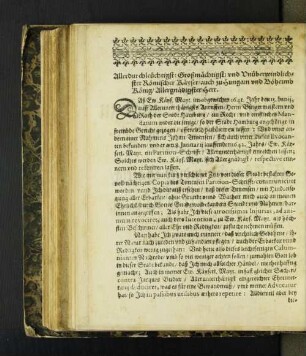 Allerdurchleuchtigst: Großmächtigst: und Unüberwindlichster Römischer Käyser/ auch zu Hungarn ... [u. a.]