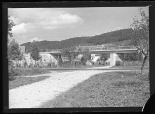 Fornsbach, Bahnbrücke (fertiger Zustand), Strecke Waiblingen-(Schwäbisch-Hall-)Hessental