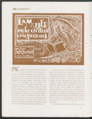 La mujer en la civilización americana