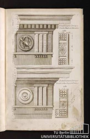 Entablement Dorique Tiré du Théatre Marcellus.