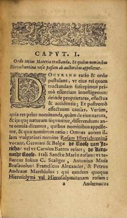 De Rosa Hierichvntina Liber Vnvs : In Qvo De Eivs Natvra, Proprietatibus, Motibus & causis pulchrè disseritur