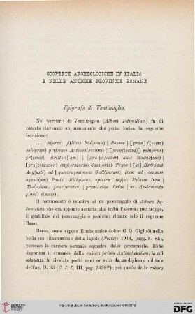 42: Scoperte archeologiche in Italia e nelle antiche provincie romane, [22]