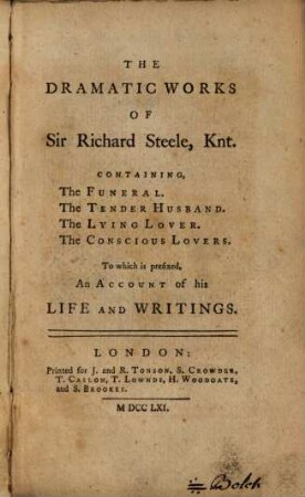 The dramatic Works