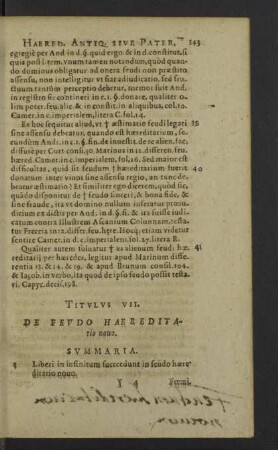 Titulus VII. Haereditario nouo.