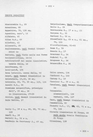 202-211, Indice analitico