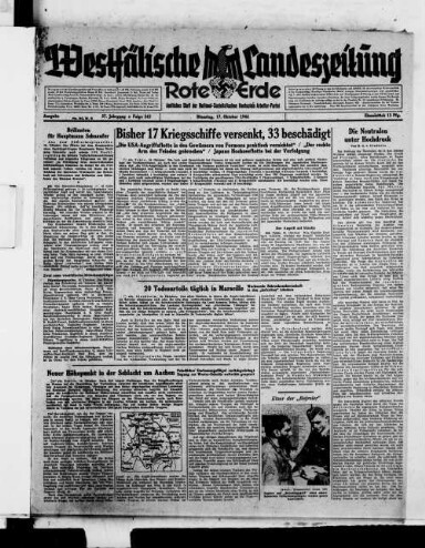 Titelseite einer Zeitung