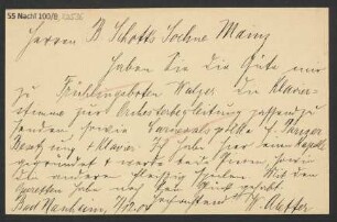 Brief an B. Schott's Söhne : 07.12.1904