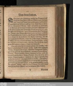 II. Von dem Lentzen.