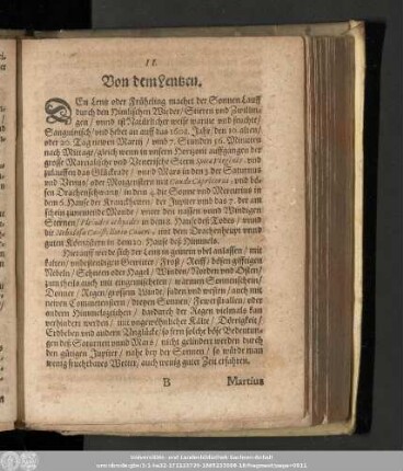 II. Von dem Lentzen.