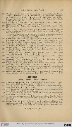 Appendix: Celtic. Gaelic. Irish. Welsh (No. 4403 -4445)