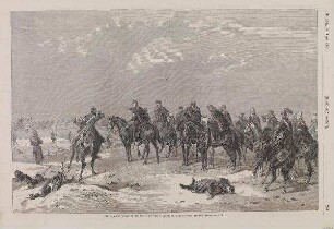 Feldmarschall Wrangel auf Erkundung bei Nübel (22.2.1864)