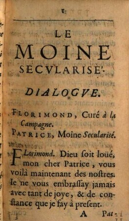 Le Moine secularisé