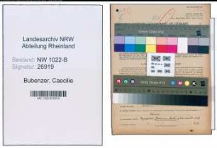 Entnazifizierung Caecilie Bubenzer , geb. 11.03.1879 (Gastwirtin)