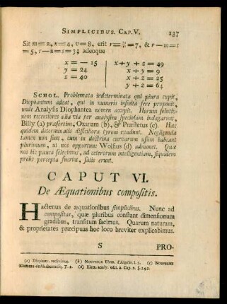 Caput VI. De Aequationibus compositis