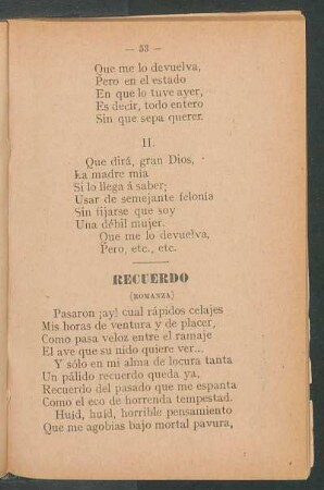 Recuerdo : (Romanza)