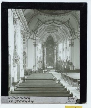 Würzburg, St. Stephan : Innenansicht