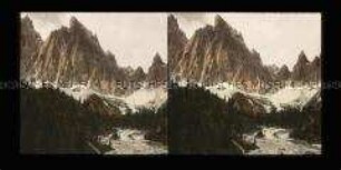 Blick vom Pass Tre Croci zum Monte Cristallo