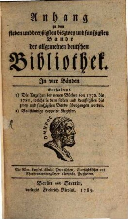 Allgemeine deutsche Bibliothek. 37/52,[1]. 1778/81 (1785)
