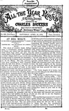All the year round : a weekly journal. 12. 1874 = Apr. - Okt.