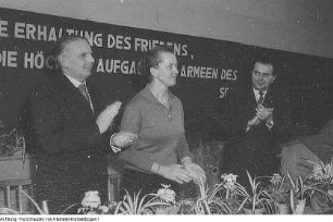 Dresden. Prof. Dr. Gerhard Rehbein (rechts), Hochschule für Verkehrswesen "Friedrich List" (Rektor 1960-1964), 1950