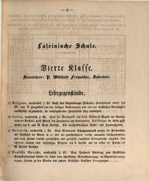 Jahresbericht über die Lateinische Schule im Benediktiner-Stifte Metten : im Studien-Jahre .... 1841/42