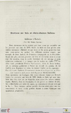 Gravures sur bois et clairs-obscurs italiens
