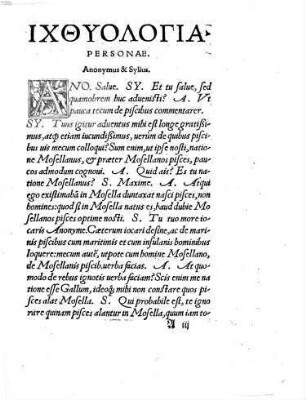 Ichthyologia seu dialogus de piscibus