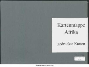 Mittel- und Oberägypten, Nubien von Chartum : 1904-1908 : Kartensammlung