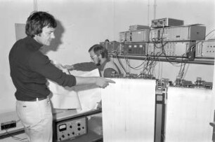 Registrierung des Erdbebens vom 3. September 1978 auf der Zollern-Alb in der Erdbebenwarte der Universität Karlsruhe