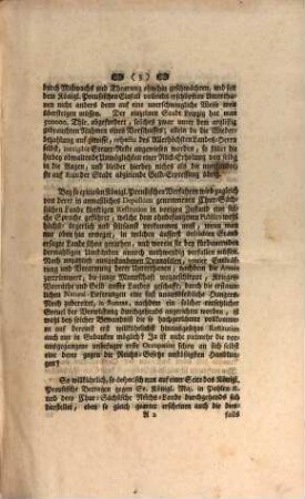 Pro-Memoria : [Forderung der Reichshilfe von Seite Sachsens wegen dem Preußischen Einfall]