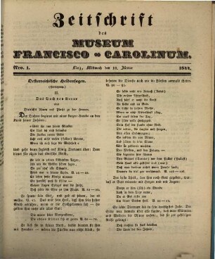 Zeitschrift des Museum Francisco-Carolinum. 1844