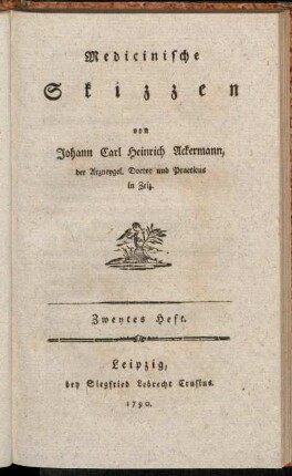 Heft 2: Medicinische Skizzen