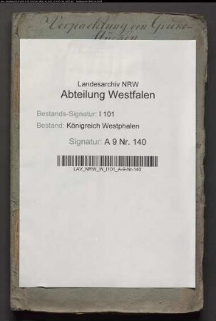 Verpachtung der zum Domstift Paderborn gehörigen zwei Mühlen zu Bredenborn