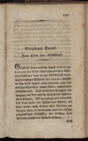 Vierzehntes Kapitel. - Letztes Kapitel.