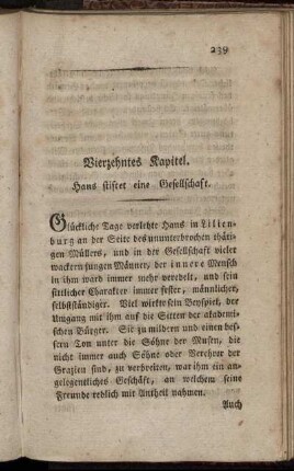 Vierzehntes Kapitel. - Letztes Kapitel.