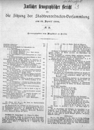 No 16, 12. April 1894