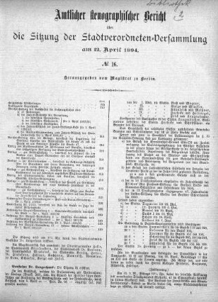 No 16, 12. April 1894