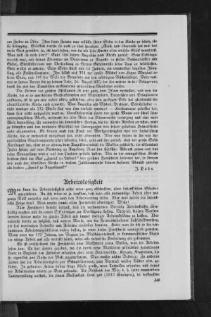Arbeitslosigkeit