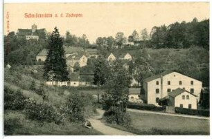 Scharfenstein. Blick auf Scharfenstein