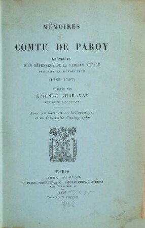 Mémoires