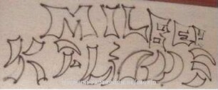 MILBER KFL unleserlich