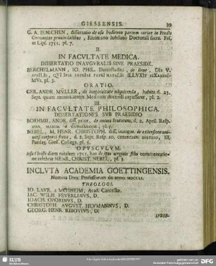 Incluta Academia Goettingensis