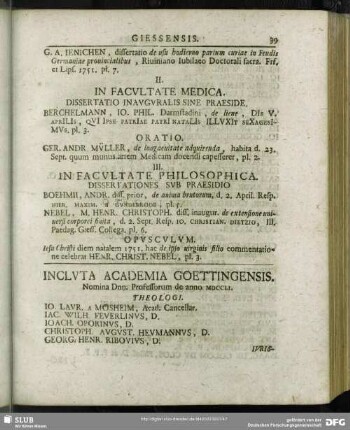 Incluta Academia Goettingensis