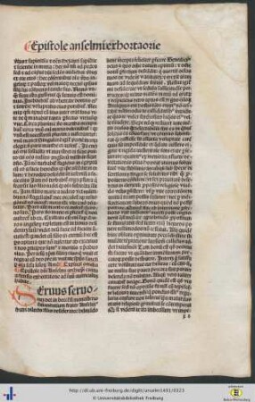 Epistole sancti Anselmi.