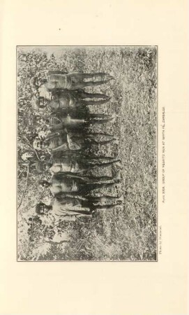 Plate XXIX. Group of Negrito men at Santa Fé, Zambales