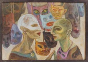 Paar und Masken