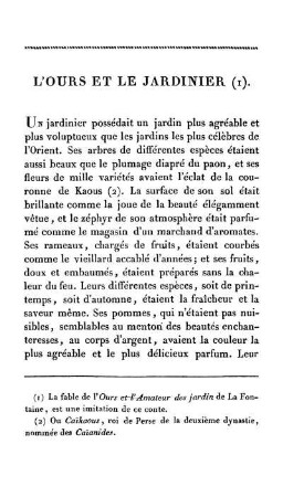 L'ours et le Jardinier.