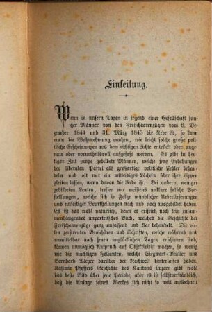 Der Freischaarenzug und das Schicksal der Gefangenen in Luzern im März und April 1845 : dargestellt nach zuverlässigen Quellen und den Berichten von Augenzeugen