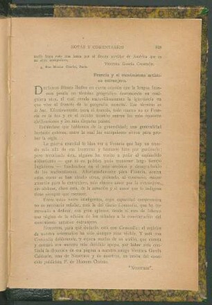 Francia y el movimiento artístico extranjero